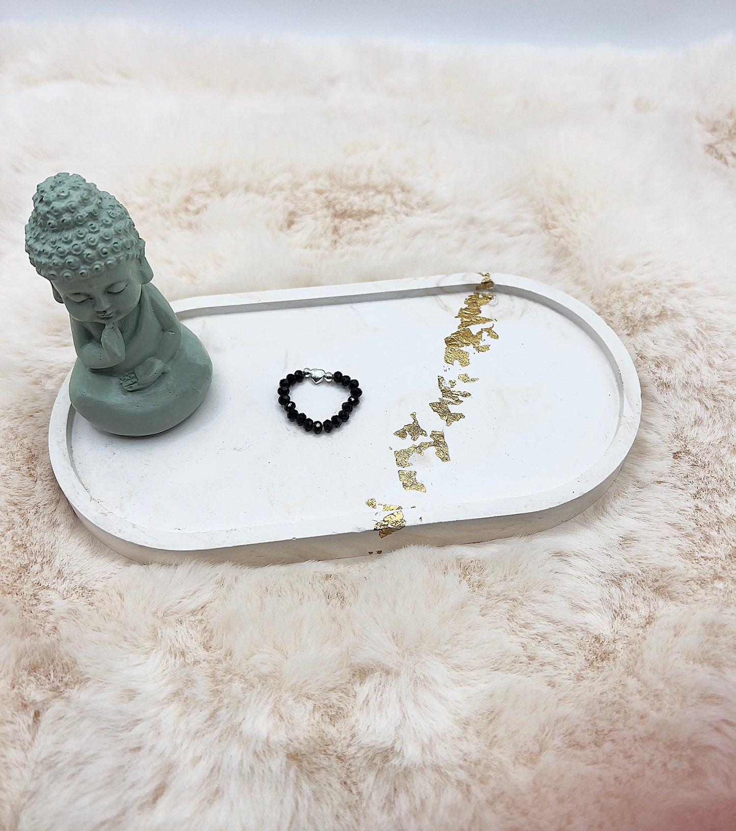 Edelsteinring Schwarzer Turmalin facettiert | 3,5 mm | Herz 925 Silber (klein)