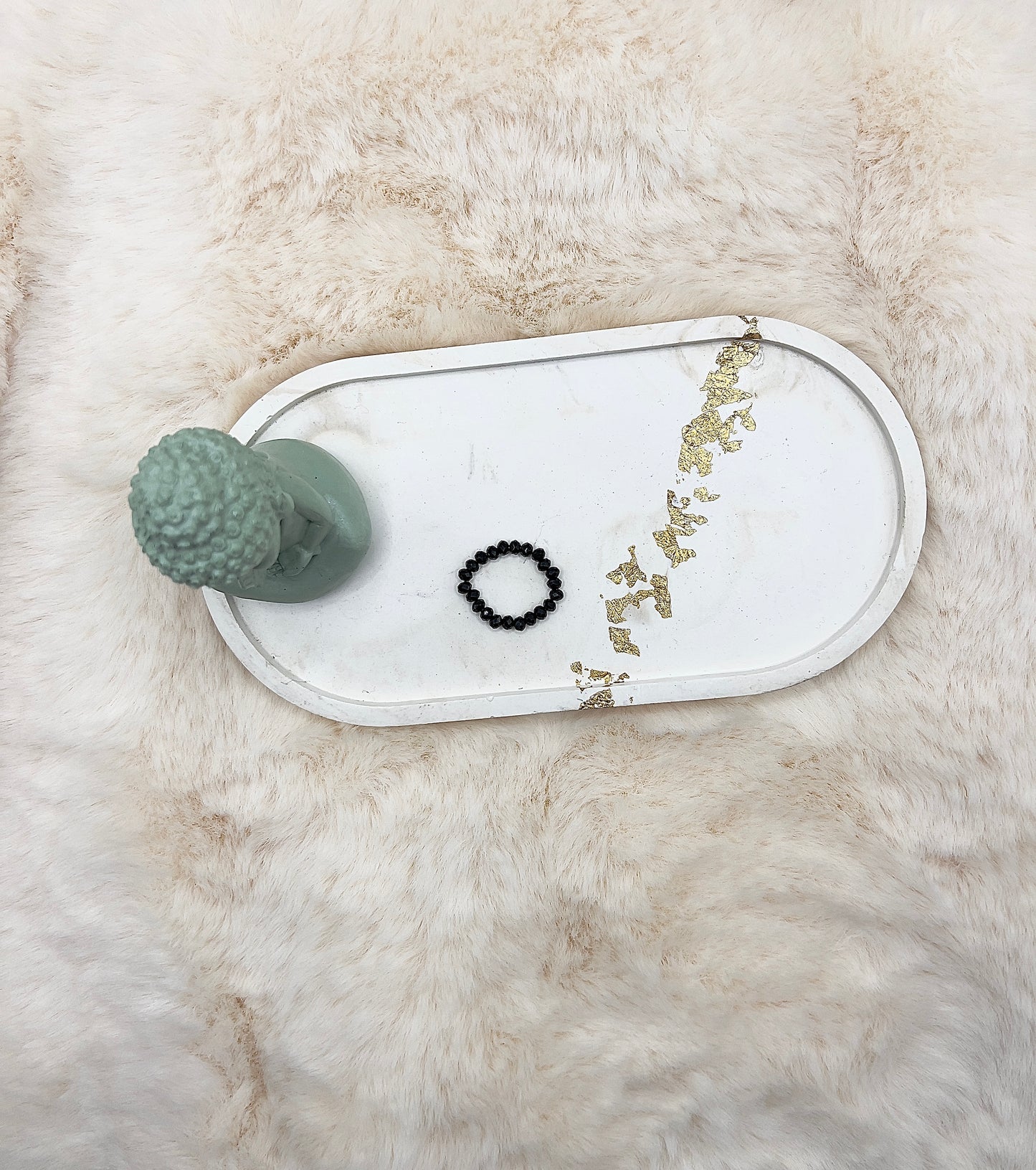 Edelsteinring Schwarzer Turmalin facettiert | 3,5 mm | Hämatitstern schwarz-grau