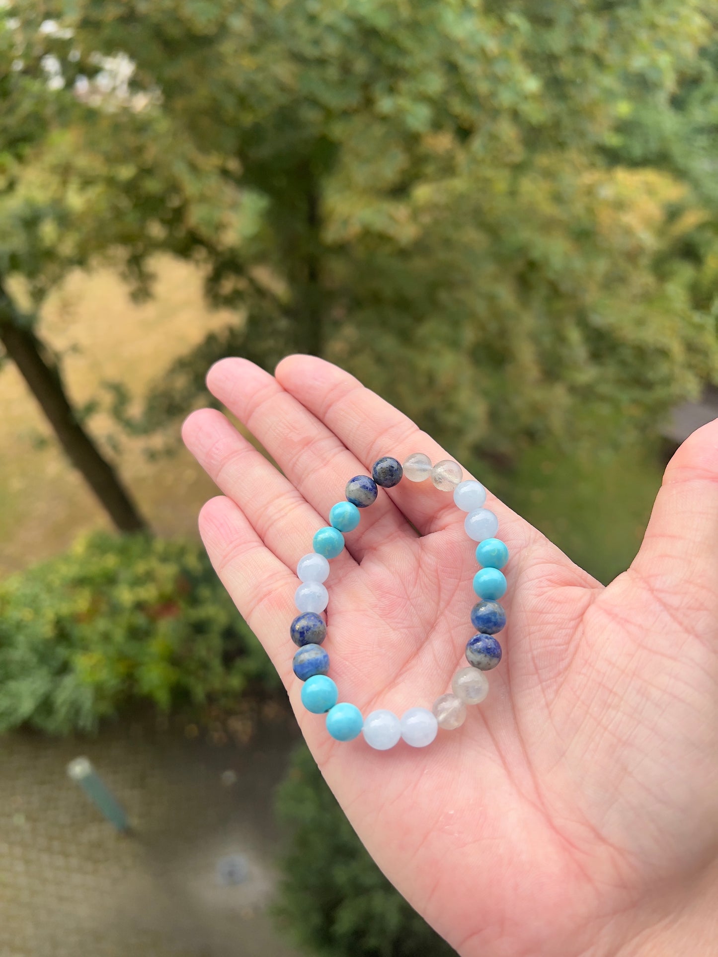 Seelenfarben-Armband – individuelles Unikat nach deiner persönlichen Berechnung (Beispiel: Katharina Klee, 8 mm)