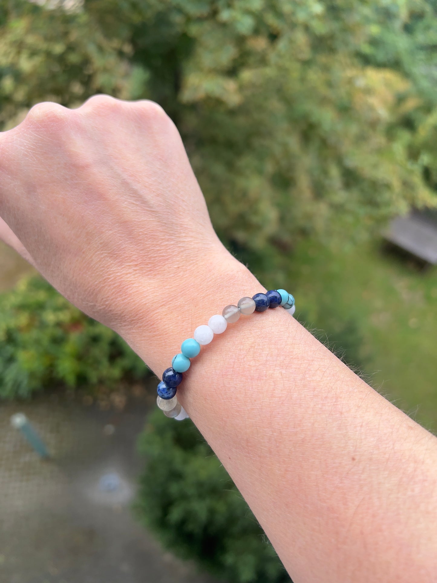 Seelenfarben-Armband – individuelles Unikat nach deiner persönlichen Berechnung (Beispiel: Katharina Klee, 6 mm)