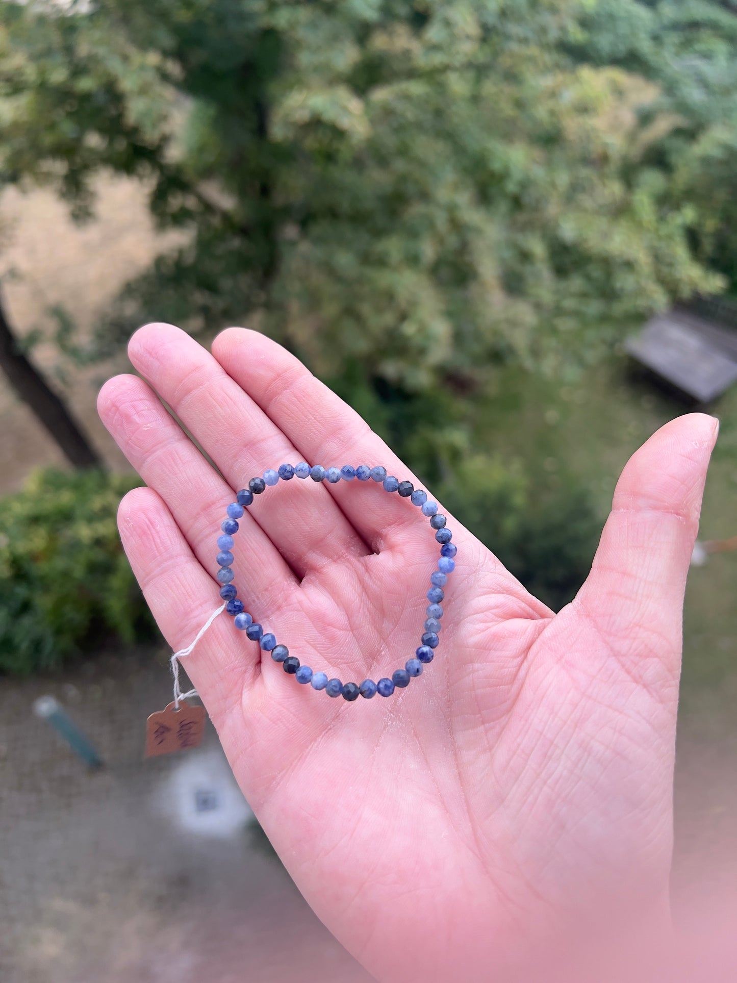 Sodalith-Armband 4 mm facettiert | Klarheit, innere Ruhe & Intuition