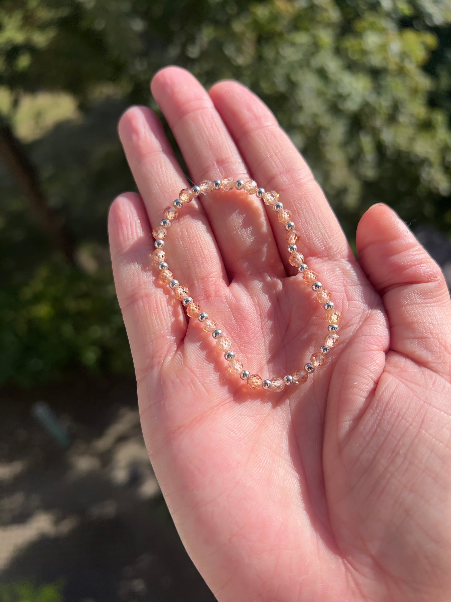 Zirkonia - Armband - Golden Earth - Eleganz in warmen Naturtönen