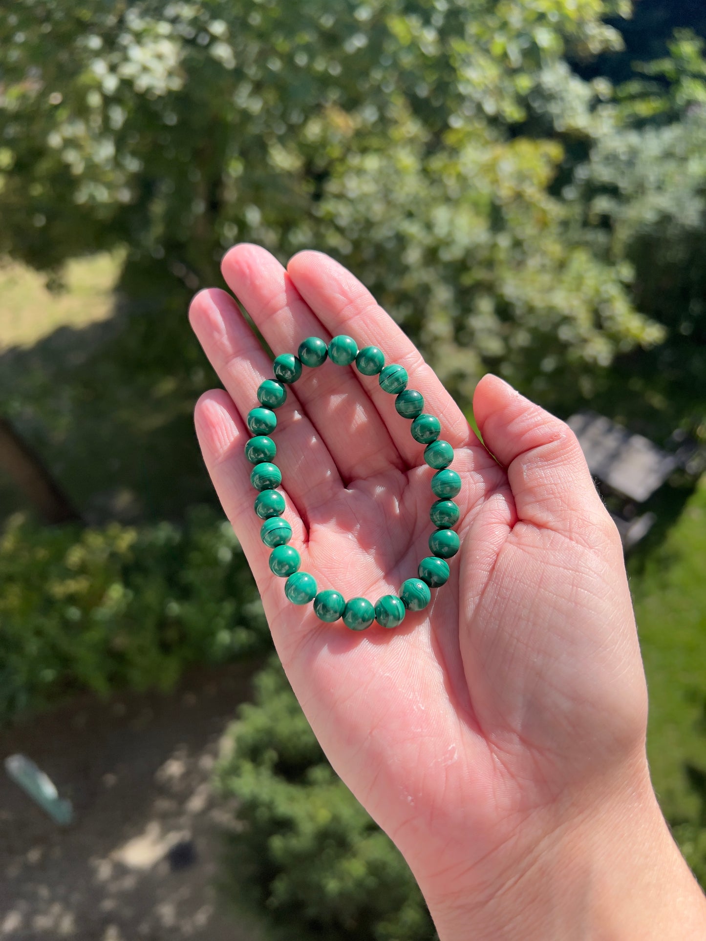 Malachit Armband - Transformation & Schutz in kraftvollem Grün