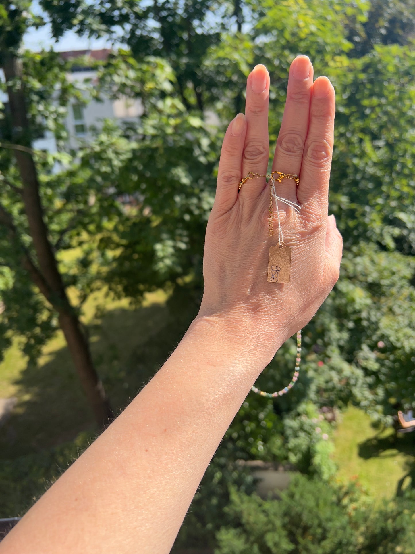 Regenbogen - Turmalin - Kette - Farbenpracht & Energie in Gold
