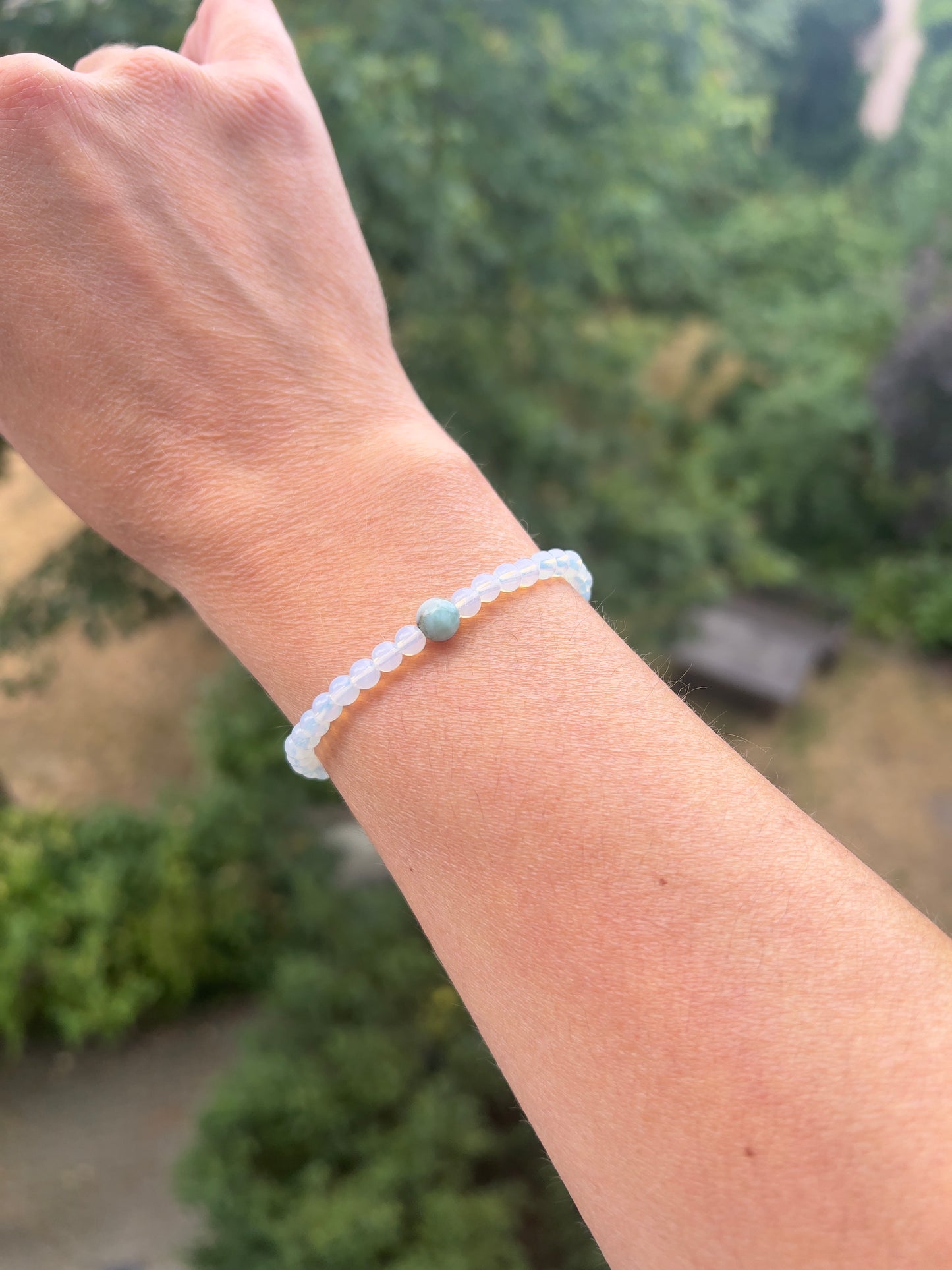 Seelenruhe & Licht - Opalit & Larimar Armband