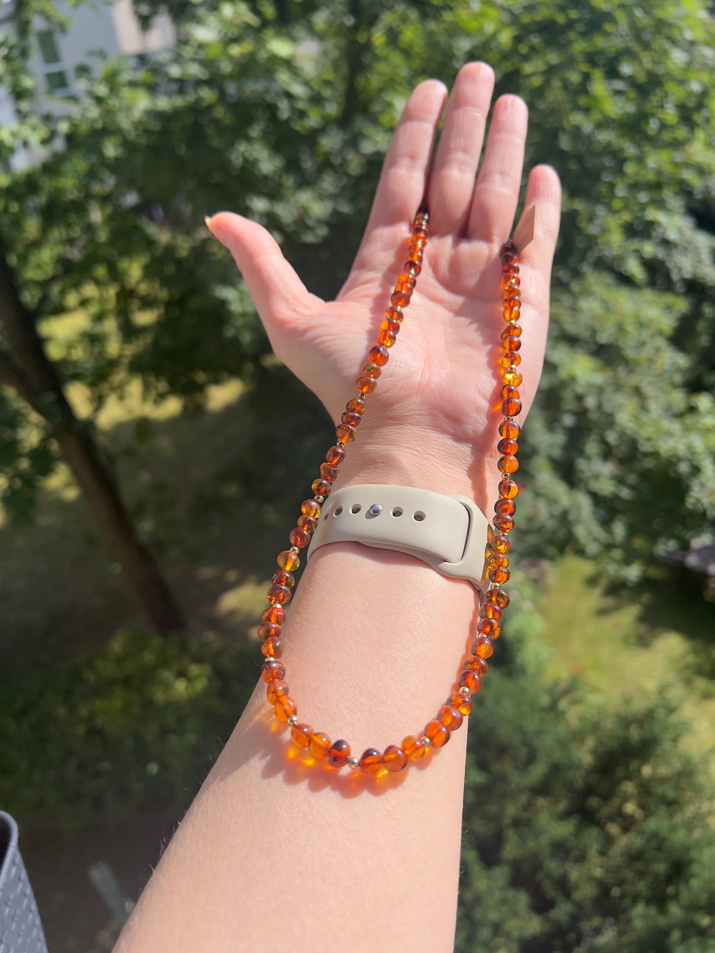 Baltischer Bernstein 6mm - Kette - Zarte Eleganz & natürliche Heilkraft