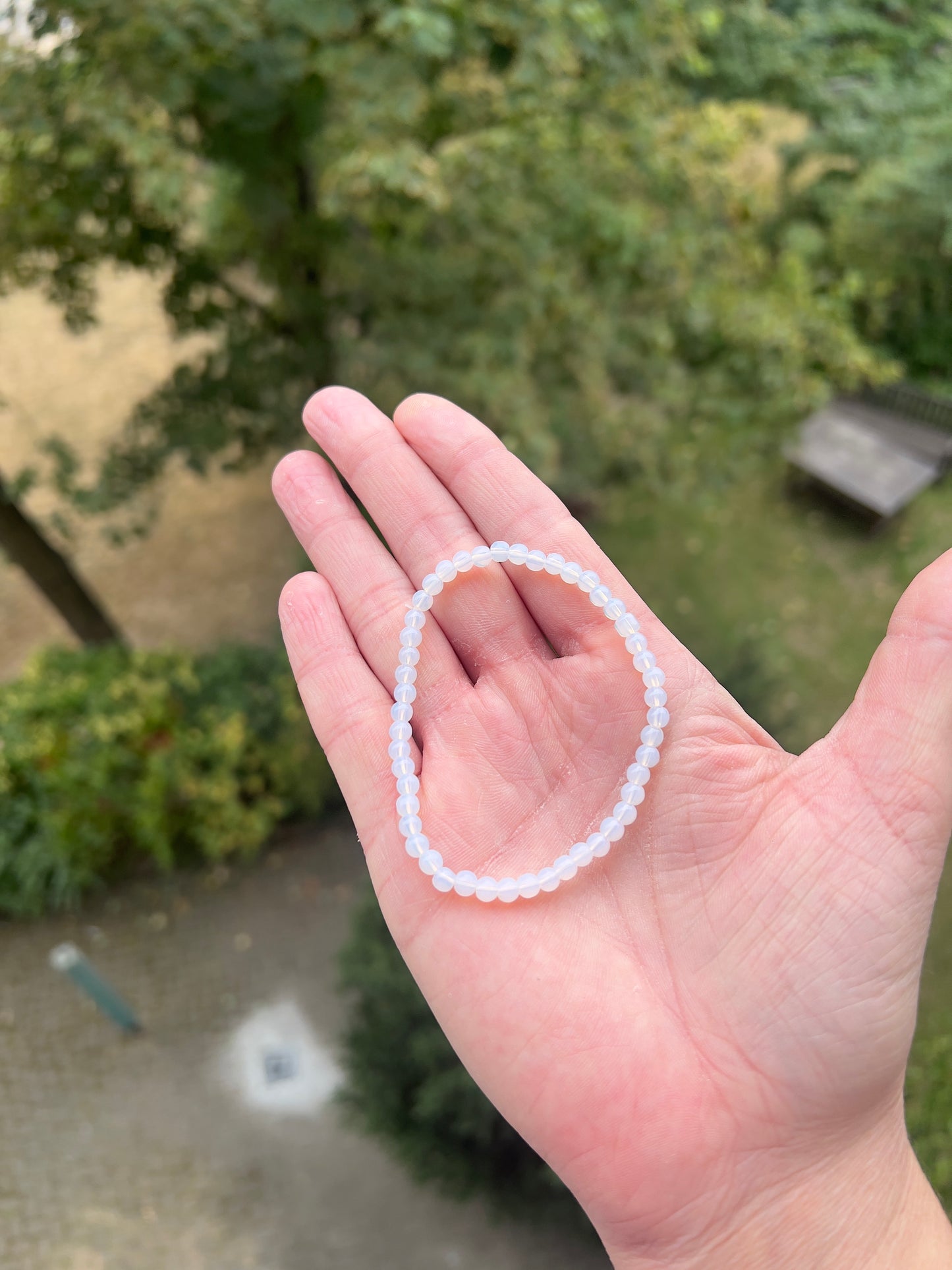 Zartes Opalit-Armband 4 mm | Licht & innere Klarheit