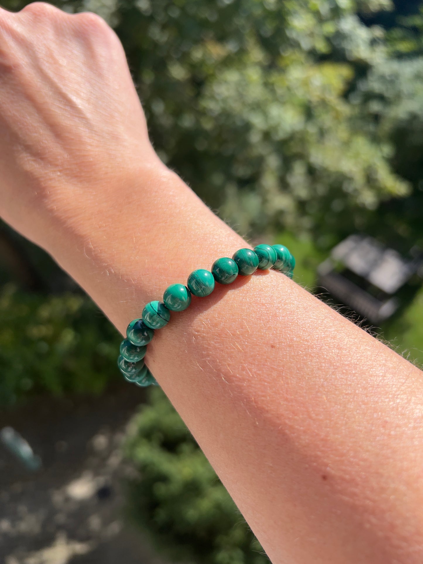 Malachit Armband - Transformation & Schutz in kraftvollem Grün
