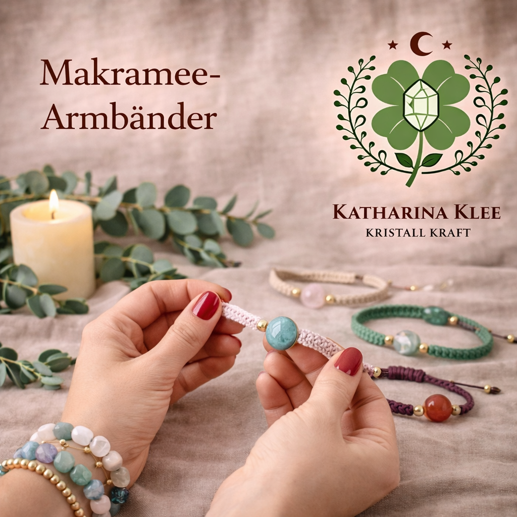 Makramee-Kollektion – Handgeknüpfte Begleiter mit Edelsteinen &  Perlen
