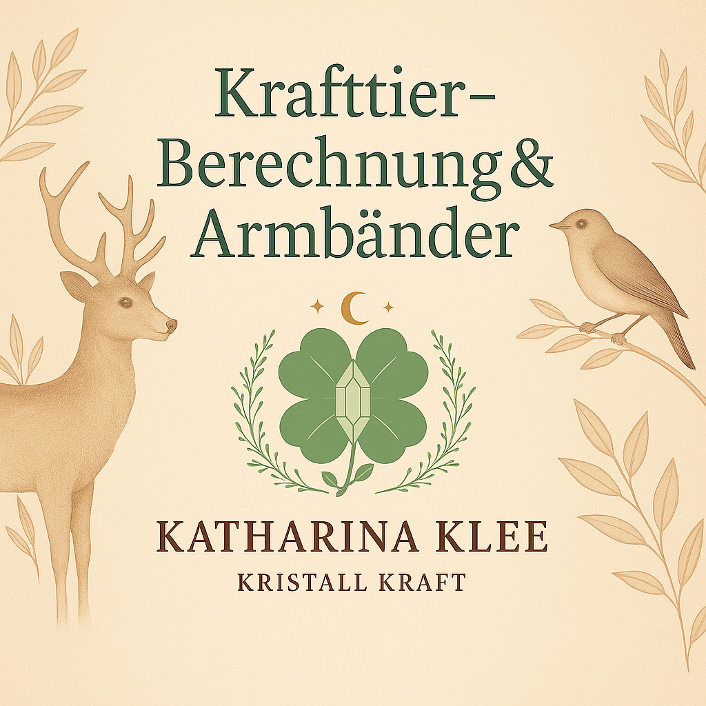 🐾 Krafttier – Berechnung & Armbänder by Katharina Klee Kristall Kraft