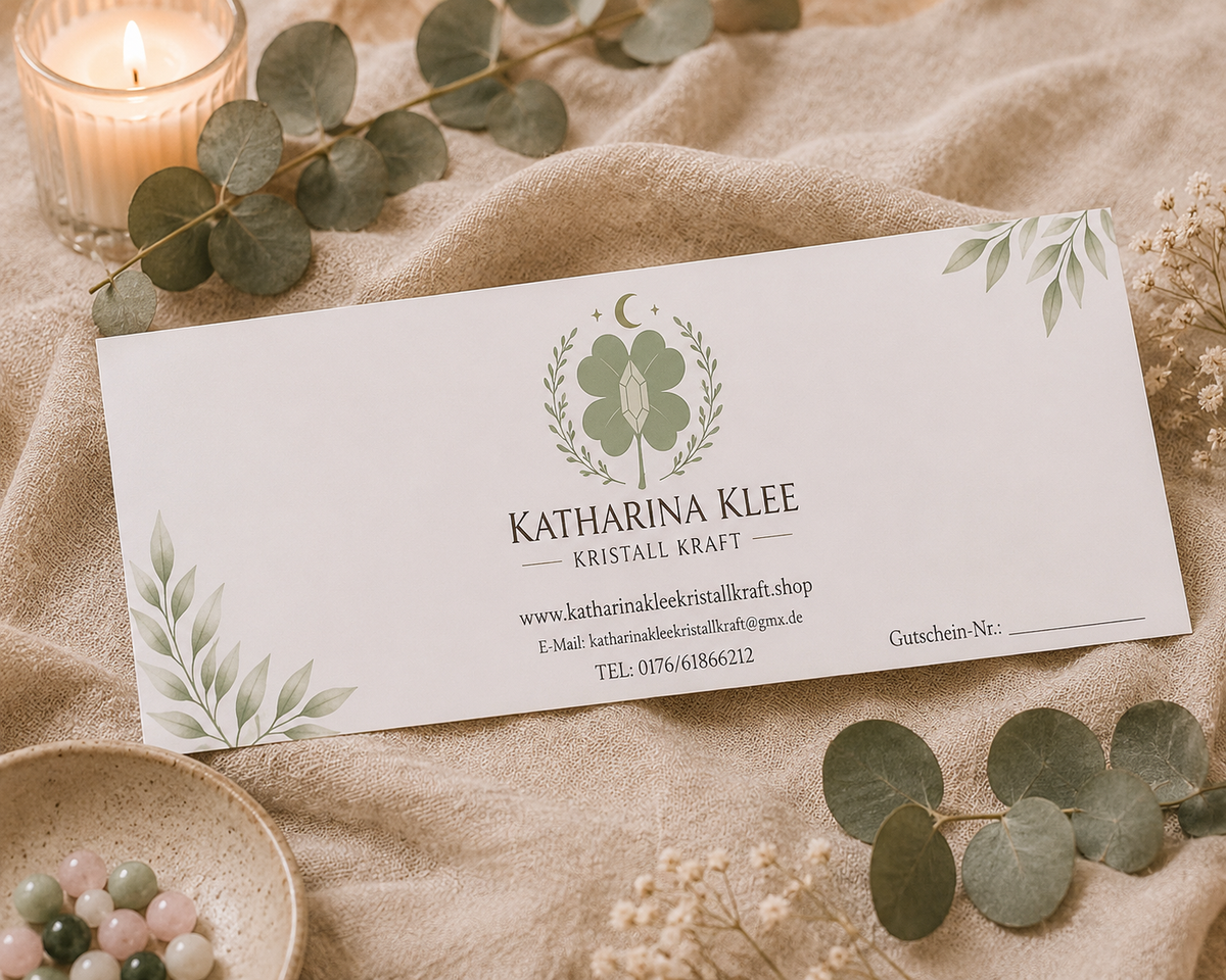 Katharina Klee Kristall Kraft Geschenkgutschein – Freude verschenken