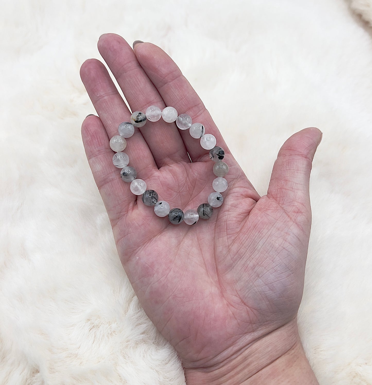 Armband „Turmalin in Quarz“ – Schutz & innere Balance (8 mm)