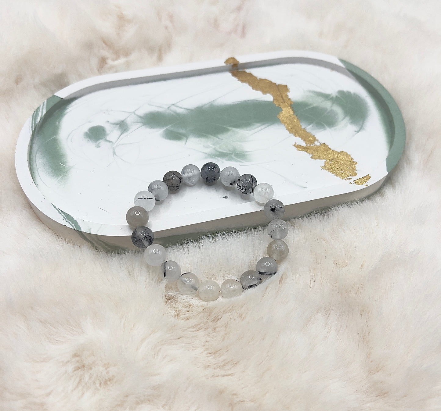 Armband „Turmalin in Quarz“ – Schutz & innere Balance (8 mm)