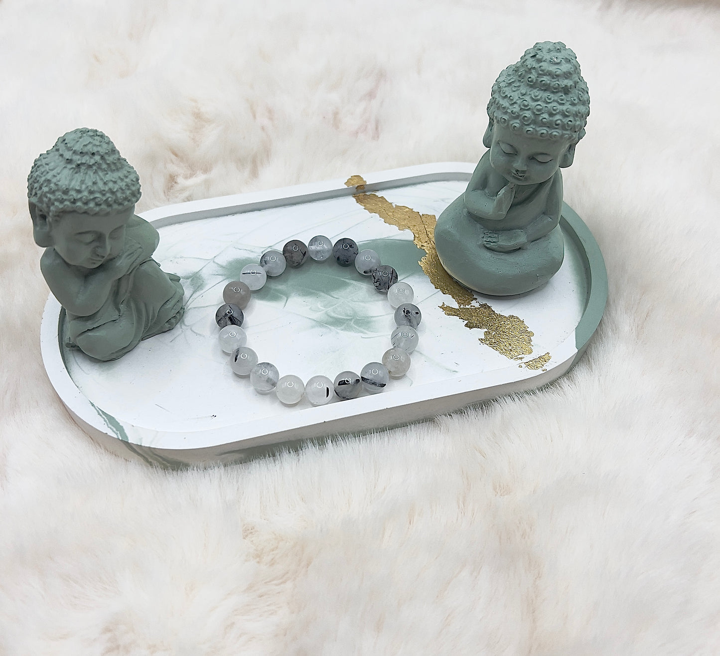 Armband „Turmalin in Quarz“ – Schutz & innere Balance (8 mm)