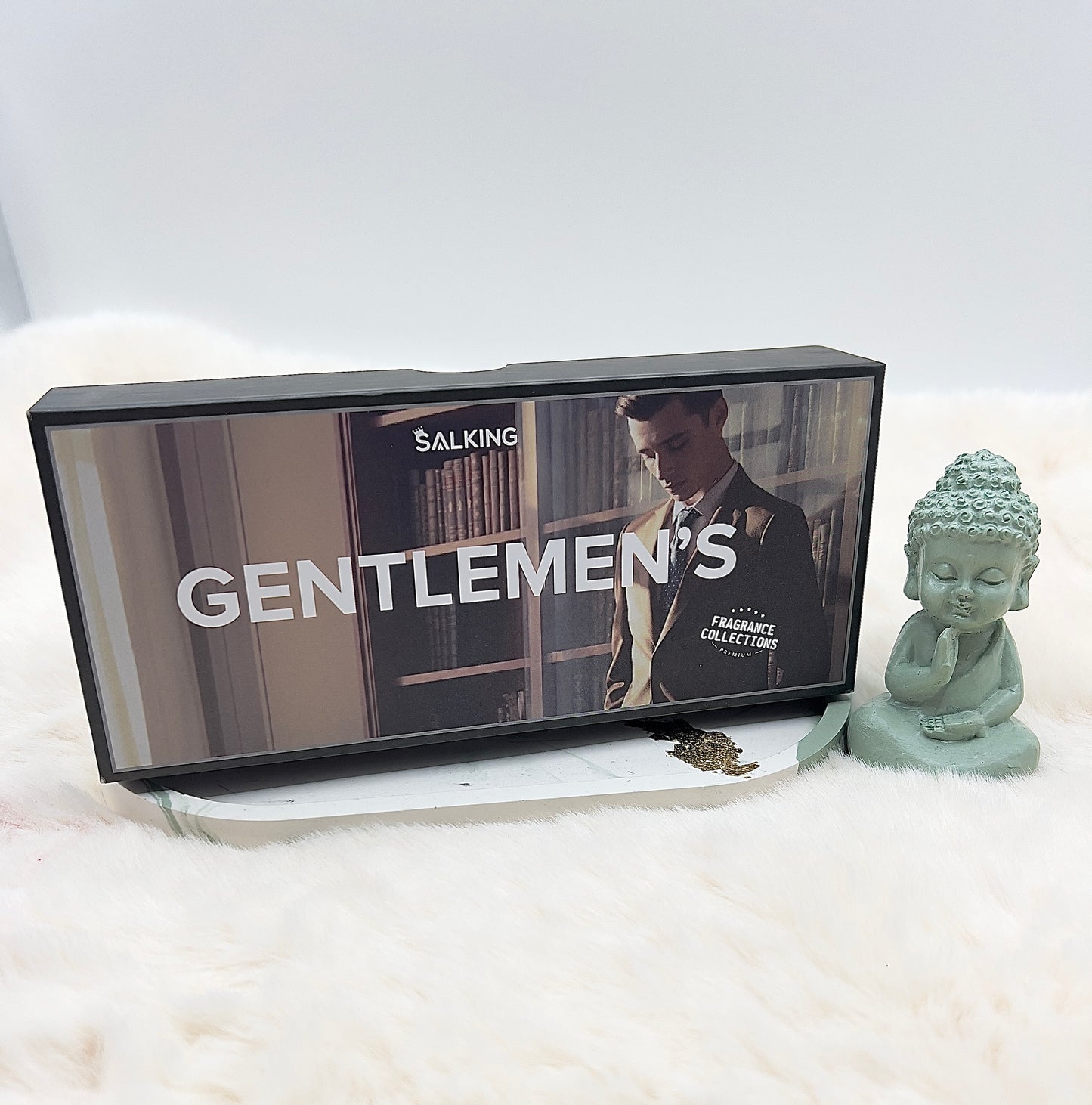 SALKING Duftöl-Set „GENTLEMEN’S“ – 6 x 10 ml ätherische Öle | Cedar, Bay Rum, Sandalwood, Tobacco Vanilla, Coffee & Teak