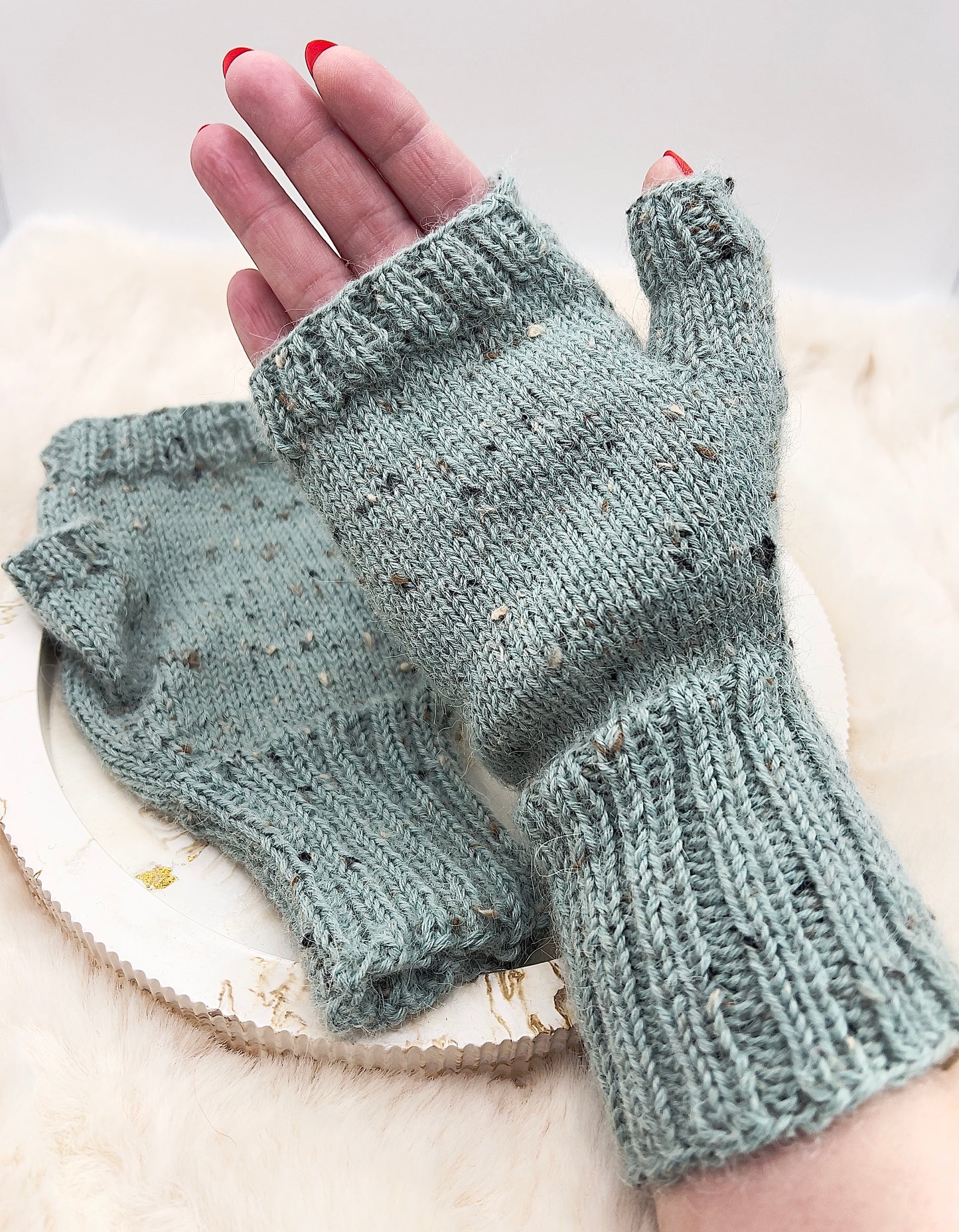 ✨ Adventstürchen 10 – Handwärmer aus Merino Alpaca Soxx 4-fach ✨