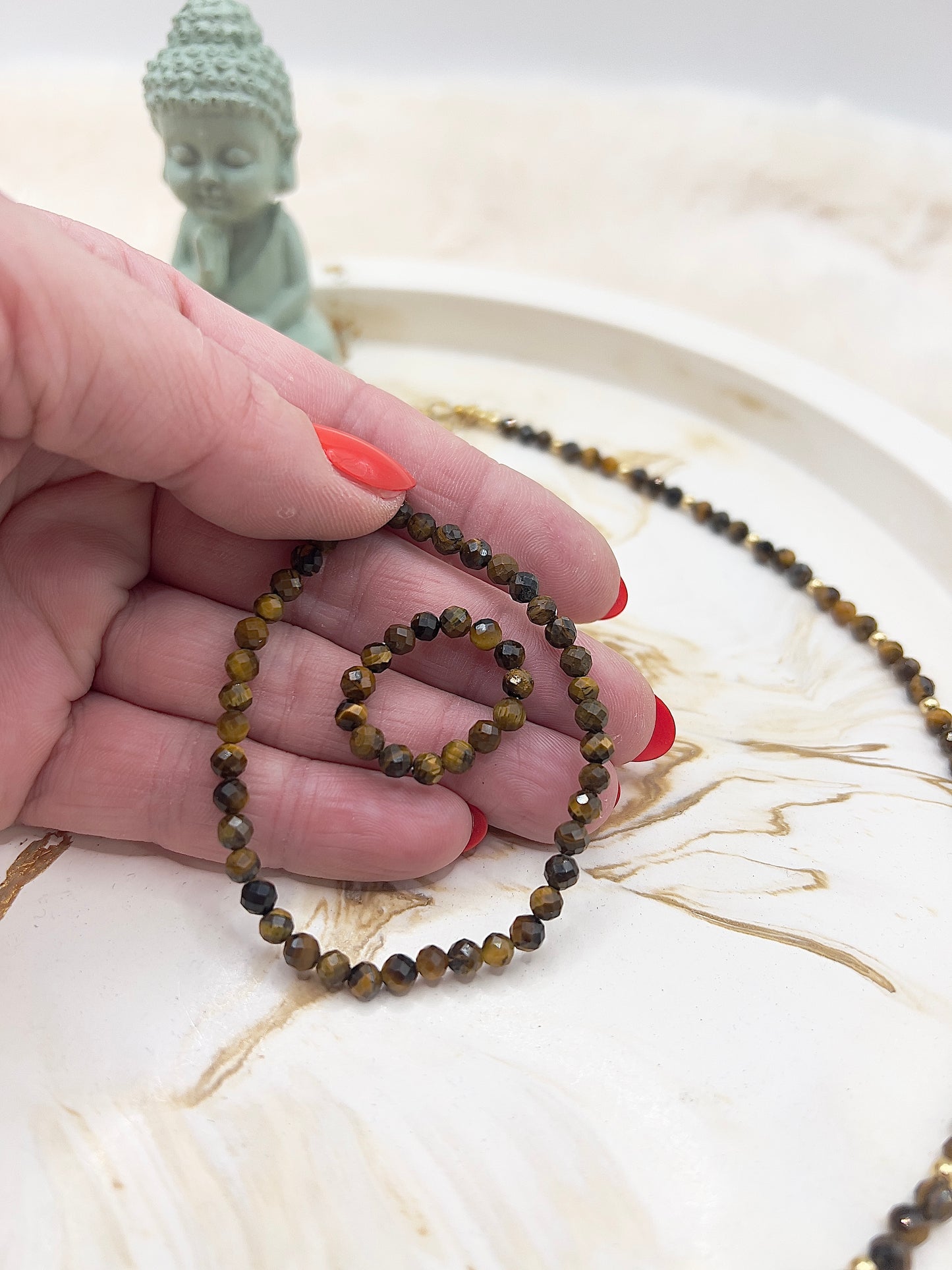 ✨ Adventstürchen Nr. 5 – Tigerauge-Set (Kette, Armband & Ring) – 20 % Adventsrabatt ✨