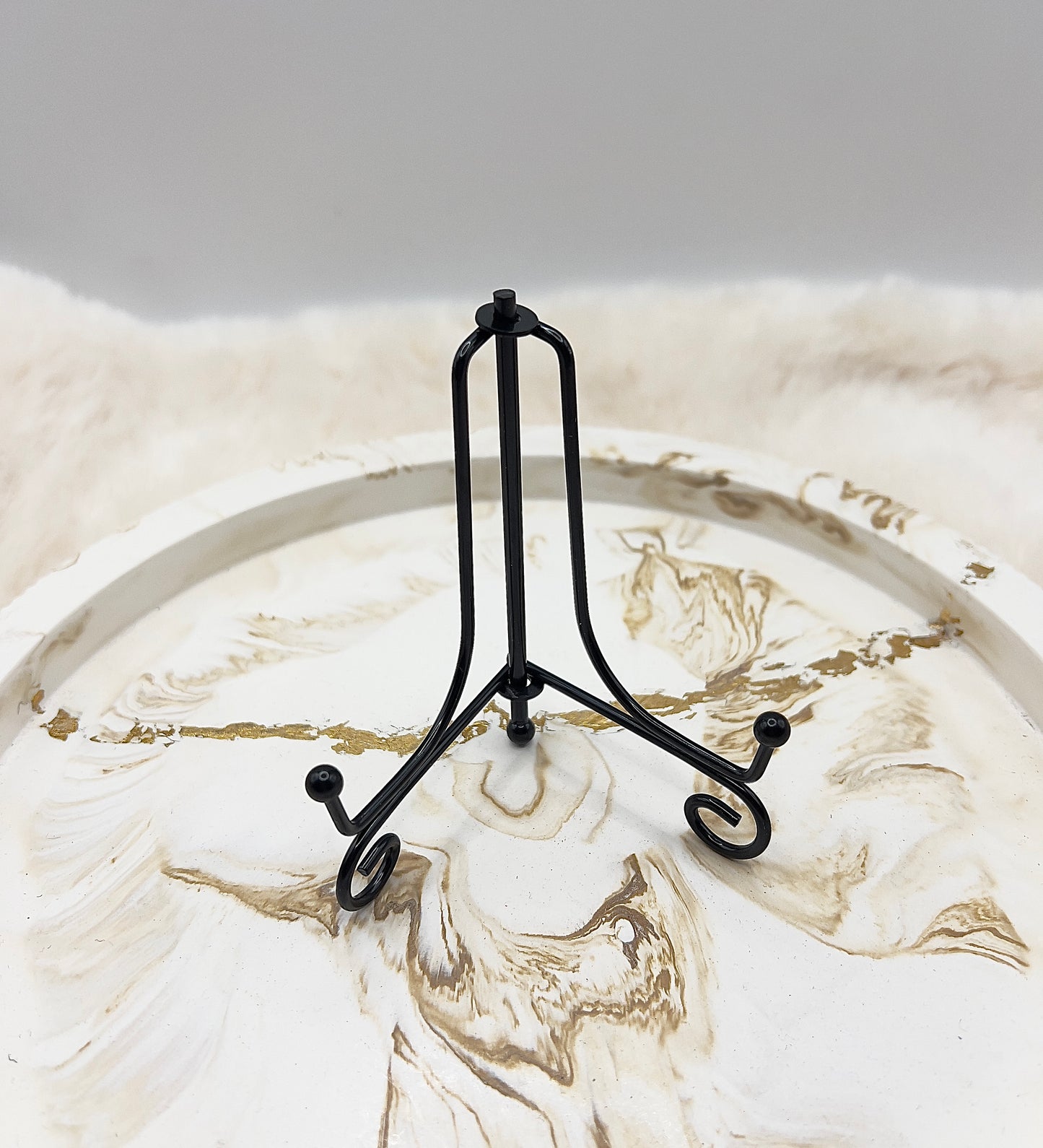 Labradorit-Resinplatte mit intensivem Flash – inkl. Ständer | 11 cm | 138 g