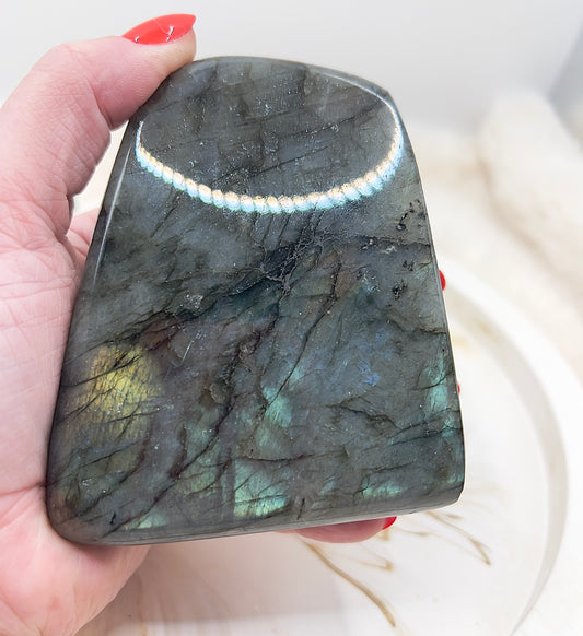 ✨ Labradorit Freiform – Multicolor Flash | 592 g