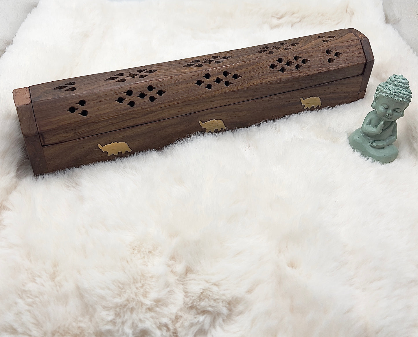 🎄 Adventstürchen 16 – Räucherbox aus Holz mit Lavendel-Räucherstäbchen