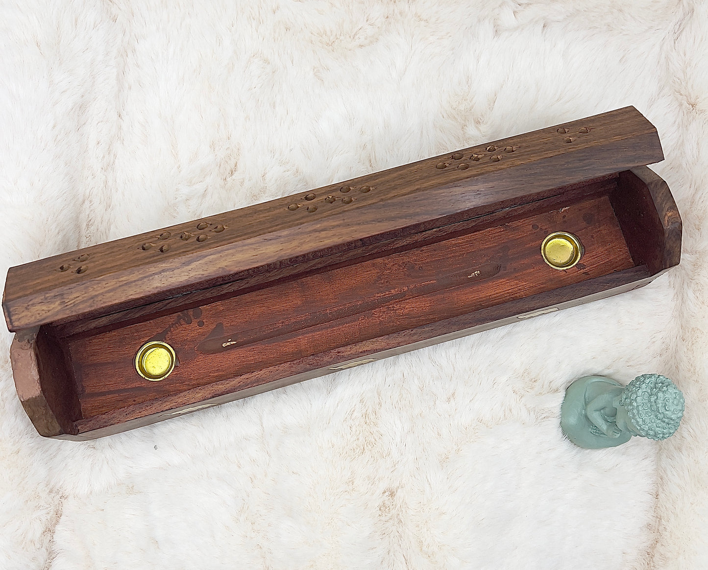 🎄 Adventstürchen 16 – Räucherbox aus Holz mit Lavendel-Räucherstäbchen