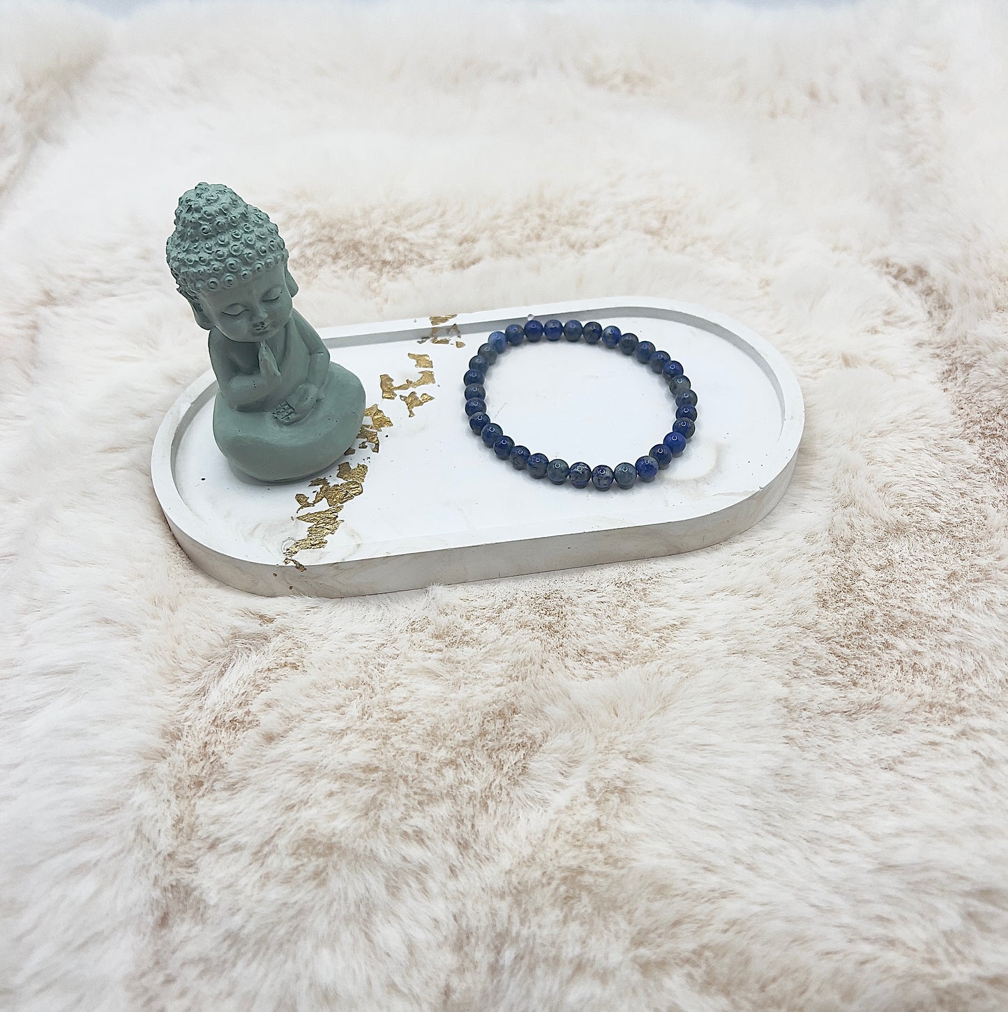 🎄 Adventstürchen 18 Lapislazuli-Armband · 6 mm · Handgefertigtes Einzelstück