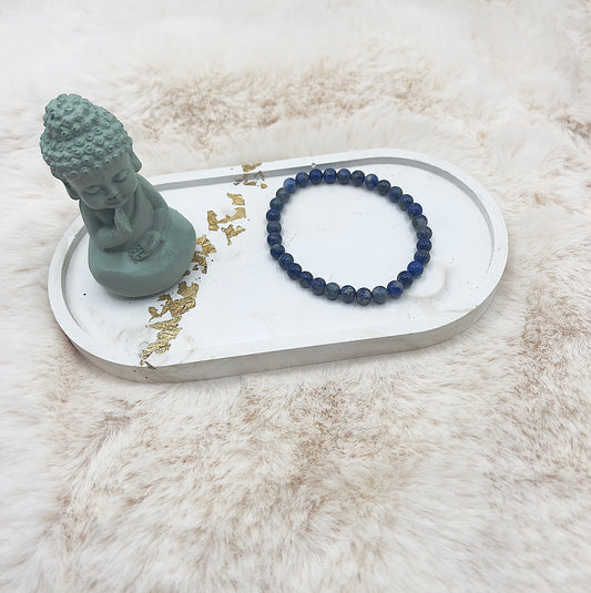 🎄 Adventstürchen 18 Lapislazuli-Armband · 6 mm · Handgefertigtes Einzelstück
