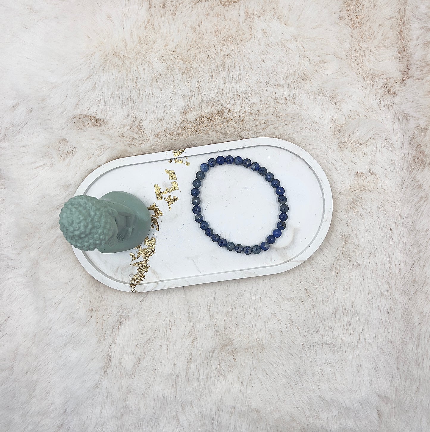 🎄 Adventstürchen 18 Lapislazuli-Armband · 6 mm · Handgefertigtes Einzelstück