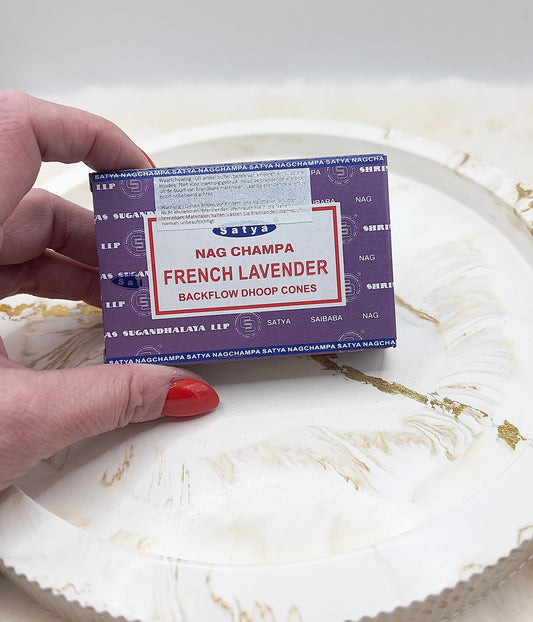 Rückfluss-Räucherkegel Lavendel – French Lavender | Backflow Dhoop Cones