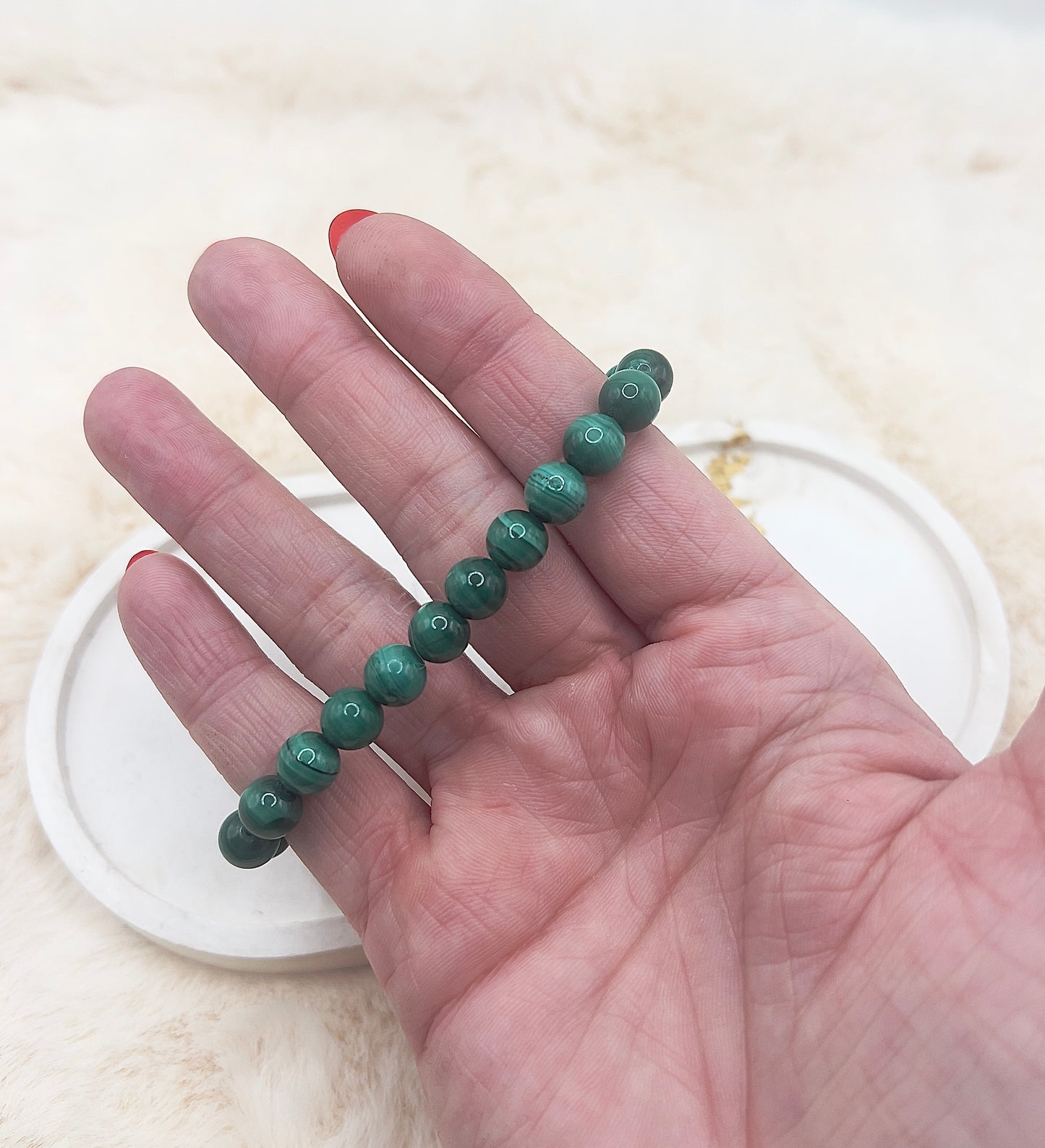 Malachit Armband – Symbol für Transformation & Schutz | kraftvoll & ausdrucksstark / 8mm / AAA Qualität