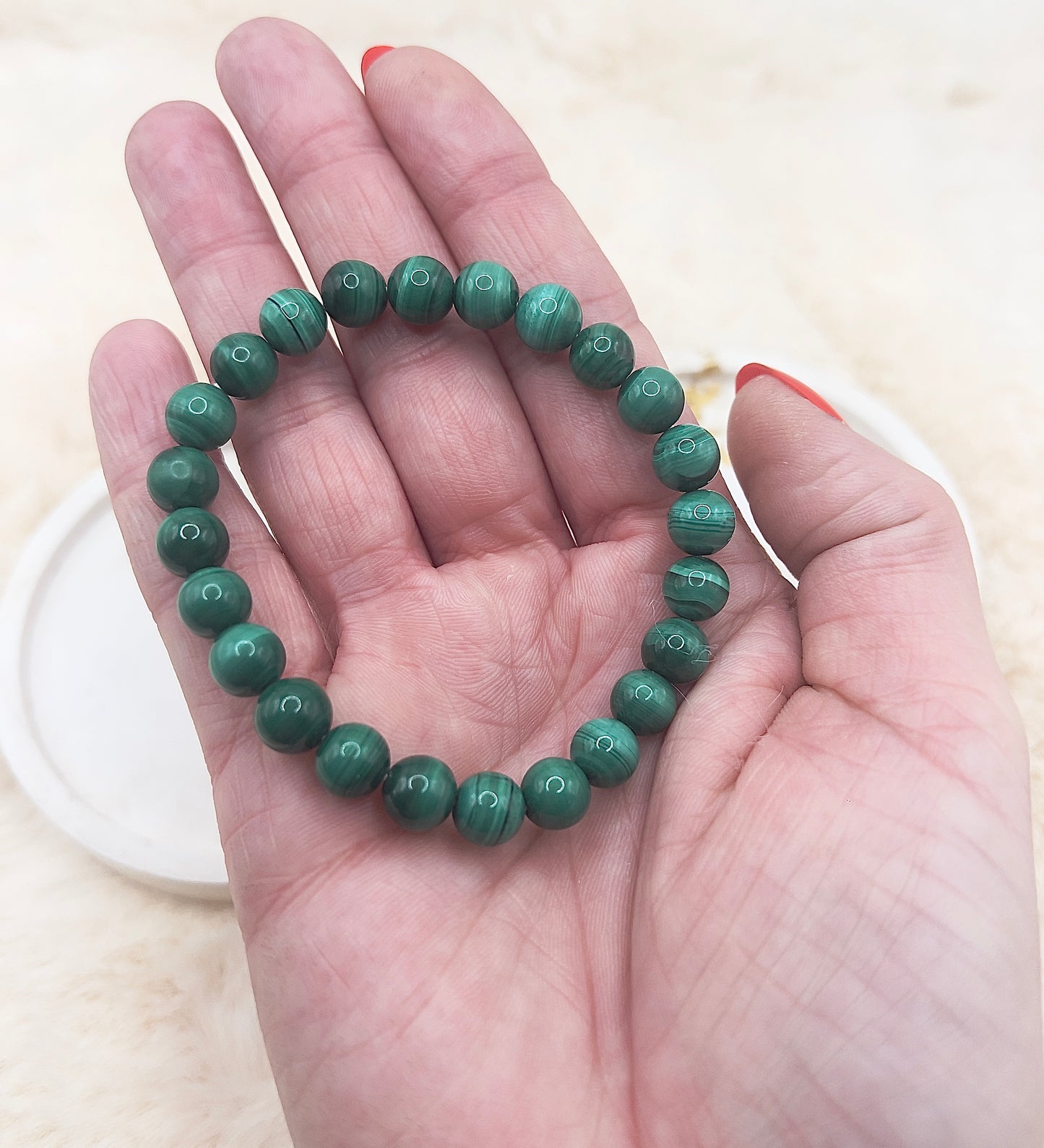 Malachit Armband – Symbol für Transformation & Schutz | kraftvoll & ausdrucksstark / 8mm / AAA Qualität