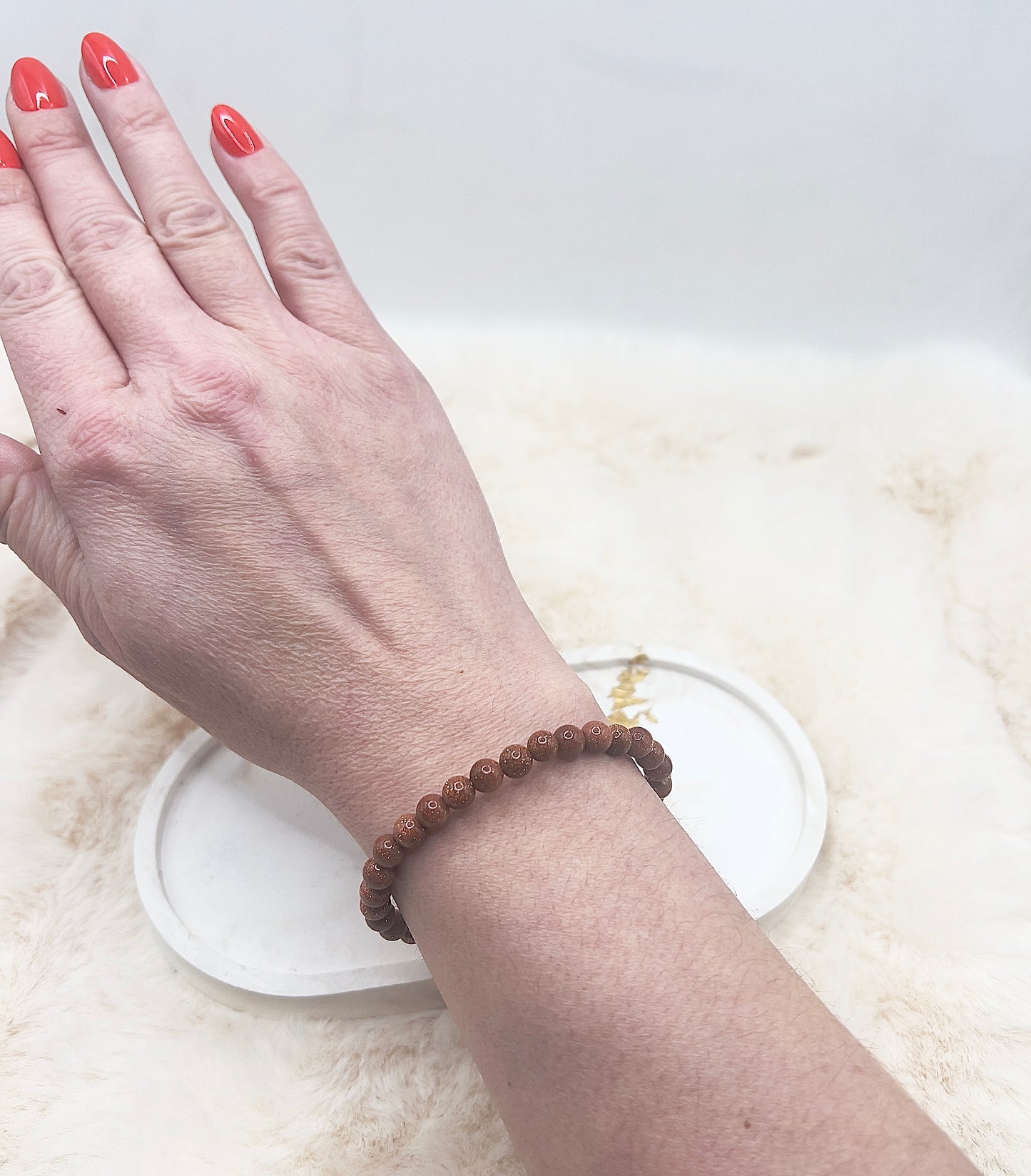 Golden Healer Armband – synthetisch | Harmonie & innere Ausrichtung | 6 mm