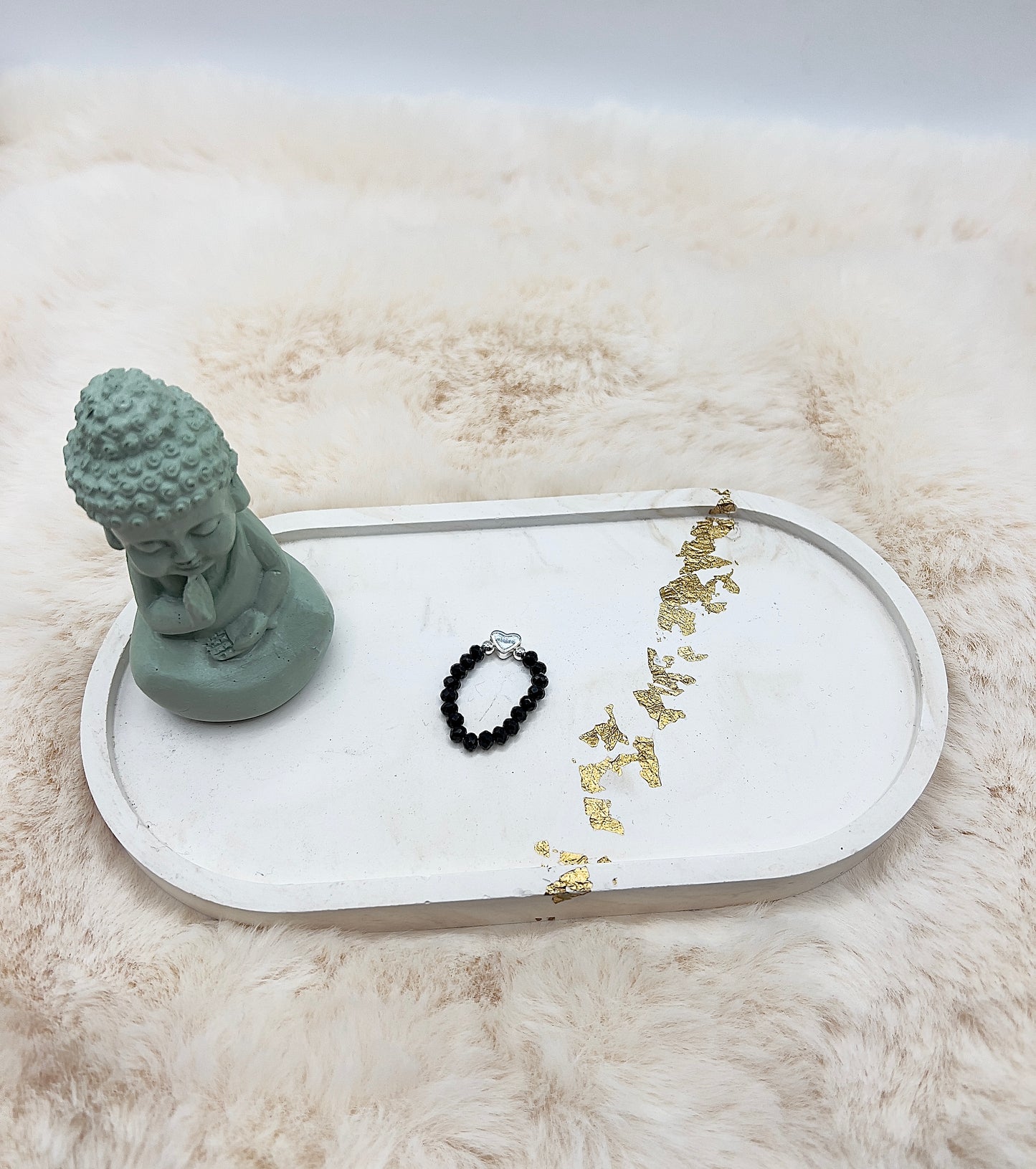 Edelsteinring Schwarzer Turmalin facettiert | 3,5 mm | Herz 925 Silber