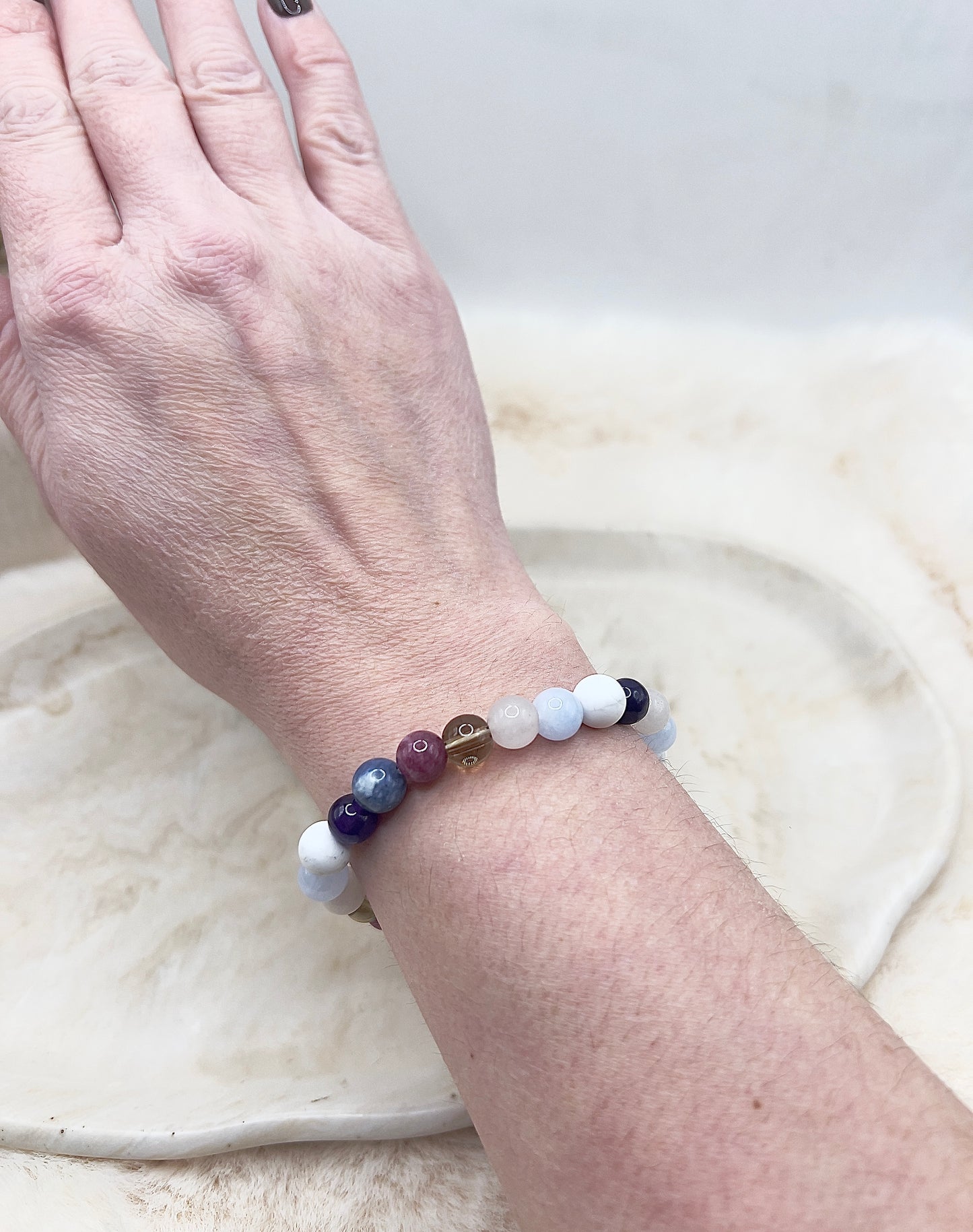 Themenarmband „Innere Ruhe & Gelassenheit“ – Ausgeglichenheit, Sanftheit & Klarheit