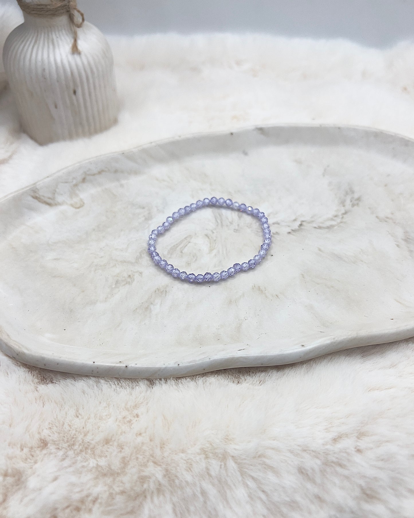 Zirkonia Armband „Pure Glow“ – Weiß, Lavendel & Rosé | 925 Silber (einzeln oder im Set)