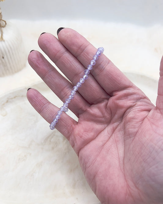 Zirkonia Armband „Pure Glow“ – Weiß, Lavendel & Rosé | 925 Silber (einzeln oder im Set)