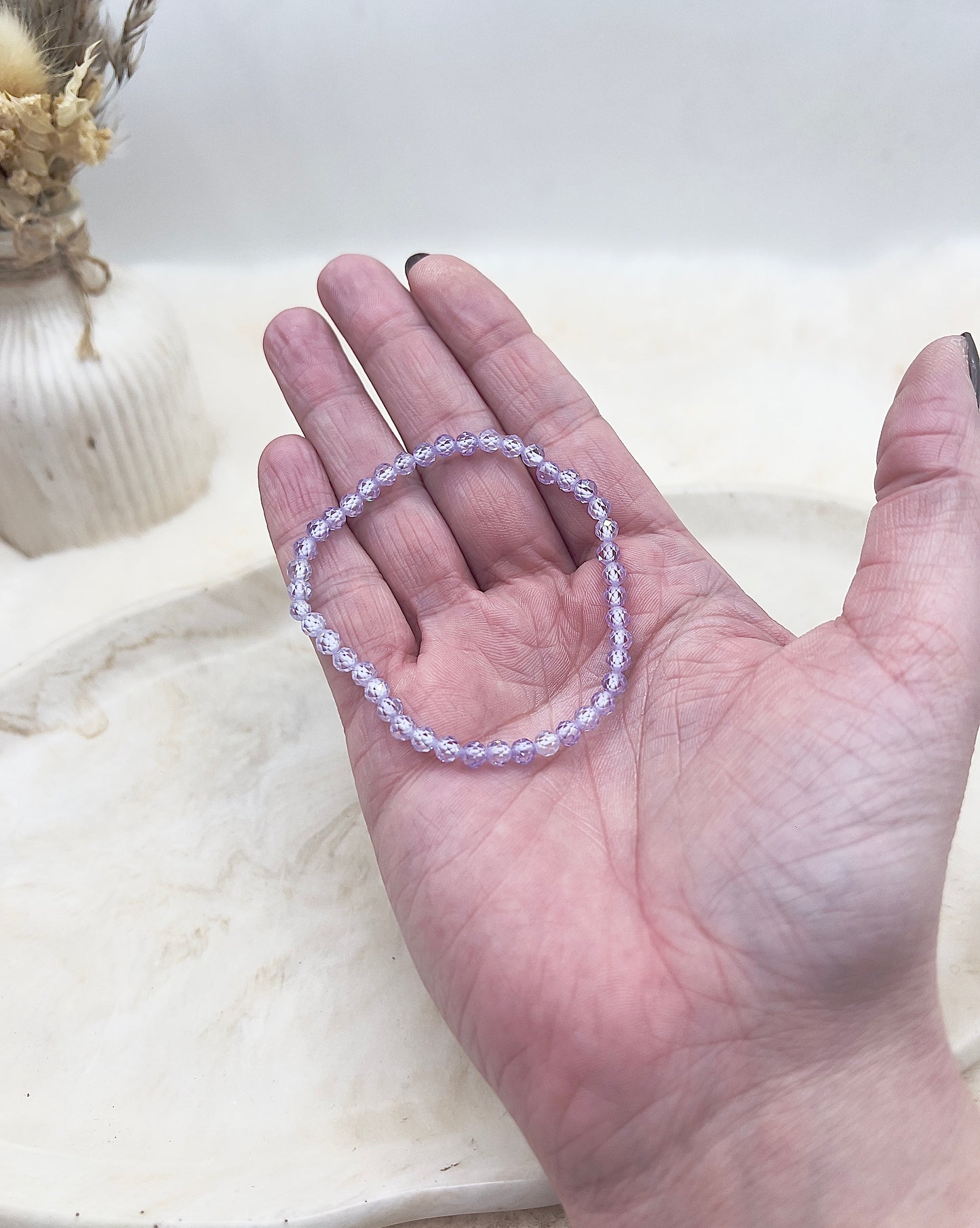 Zirkonia Armband „Pure Glow“ – Weiß, Lavendel & Rosé | 925 Silber (einzeln oder im Set)