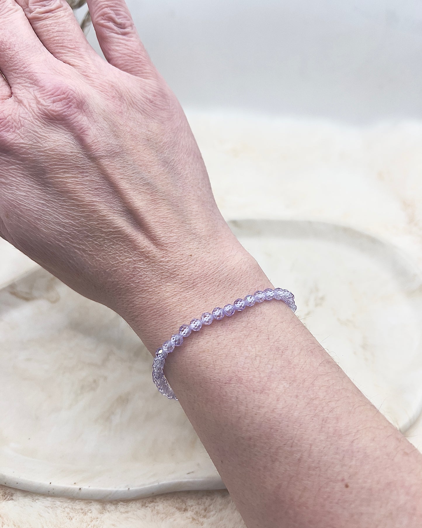 Zirkonia Armband „Pure Glow“ – Weiß, Lavendel & Rosé | 925 Silber (einzeln oder im Set)