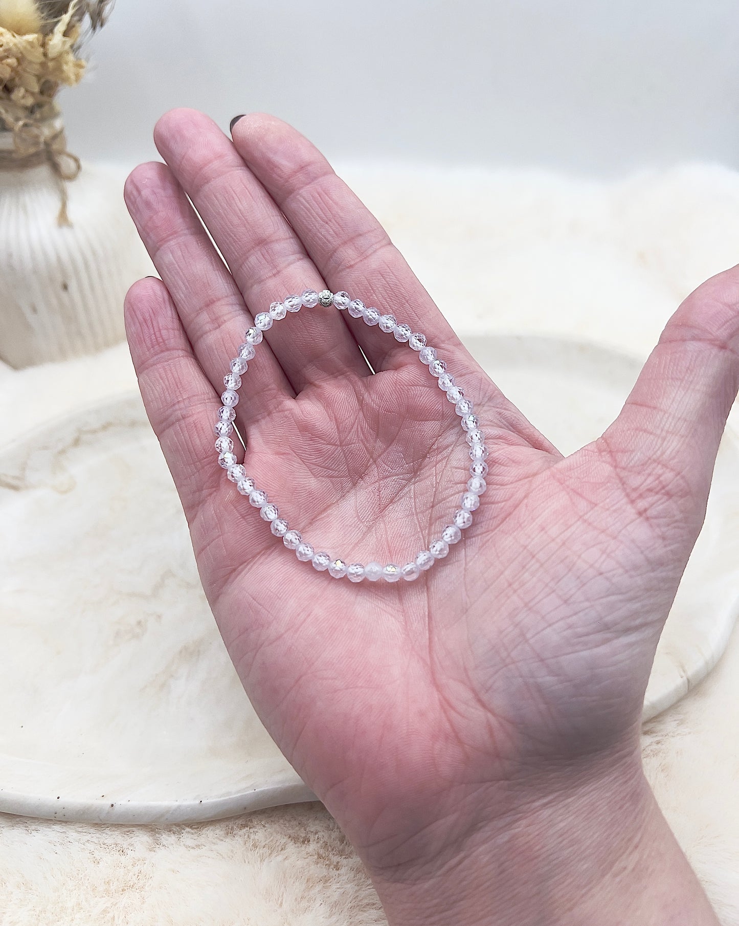 Zirkonia Armband „Pure Glow“ – Weiß, Lavendel & Rosé | 925 Silber (einzeln oder im Set)