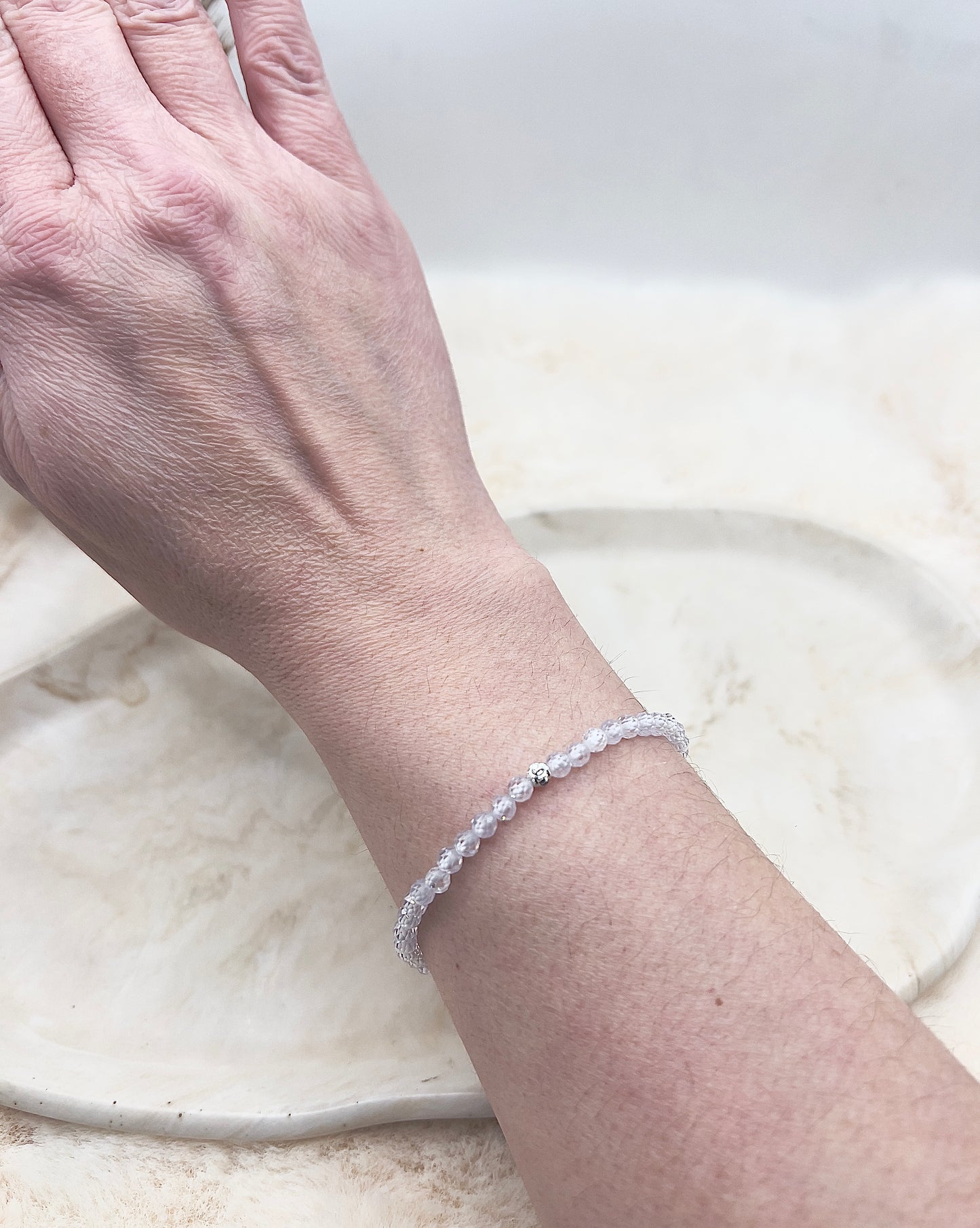 Zirkonia Armband „Pure Glow“ – Weiß, Lavendel & Rosé | 925 Silber (einzeln oder im Set)