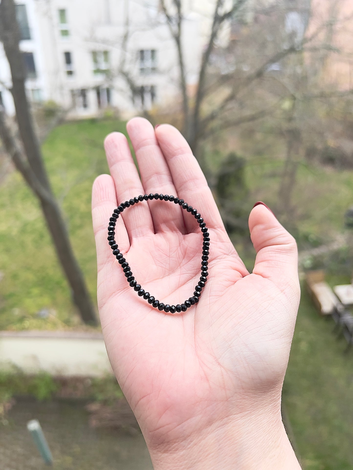 Edelsteinarmband Schwarzer Turmalin facettiert | 3,5 mm | Must-Have