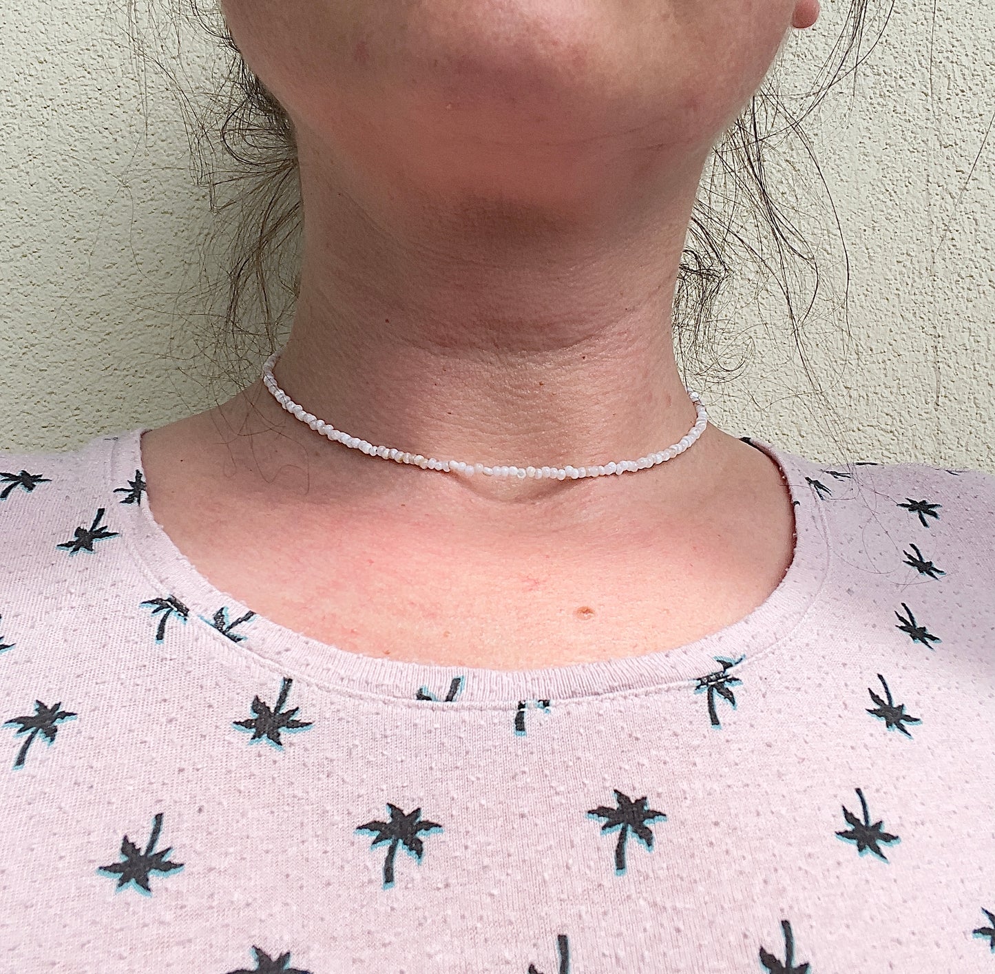 Filigrane Süßwasserperlen-Kette – 2 mm | zarte Perlenkette | Edelstahl vergoldet