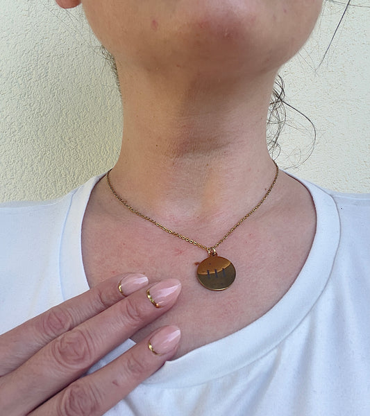 111 Engelszahl Halskette – Vergoldete Edelstahlkette mit symbolischer Bedeutung