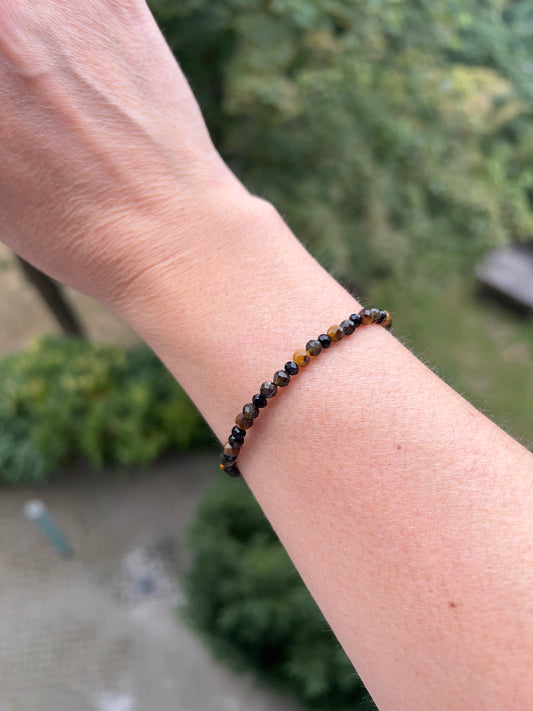 Schutz & Stärke – Armband mit schwarzem Turmalin, Obsidian und Tigerauge