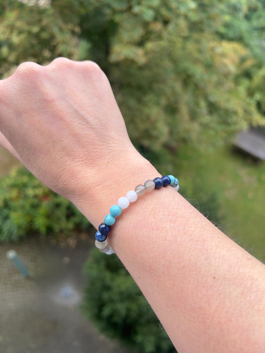 Seelenfarben-Armband – individuelles Unikat nach deiner persönlichen Berechnung (Beispiel: Katharina Klee, 6 mm)