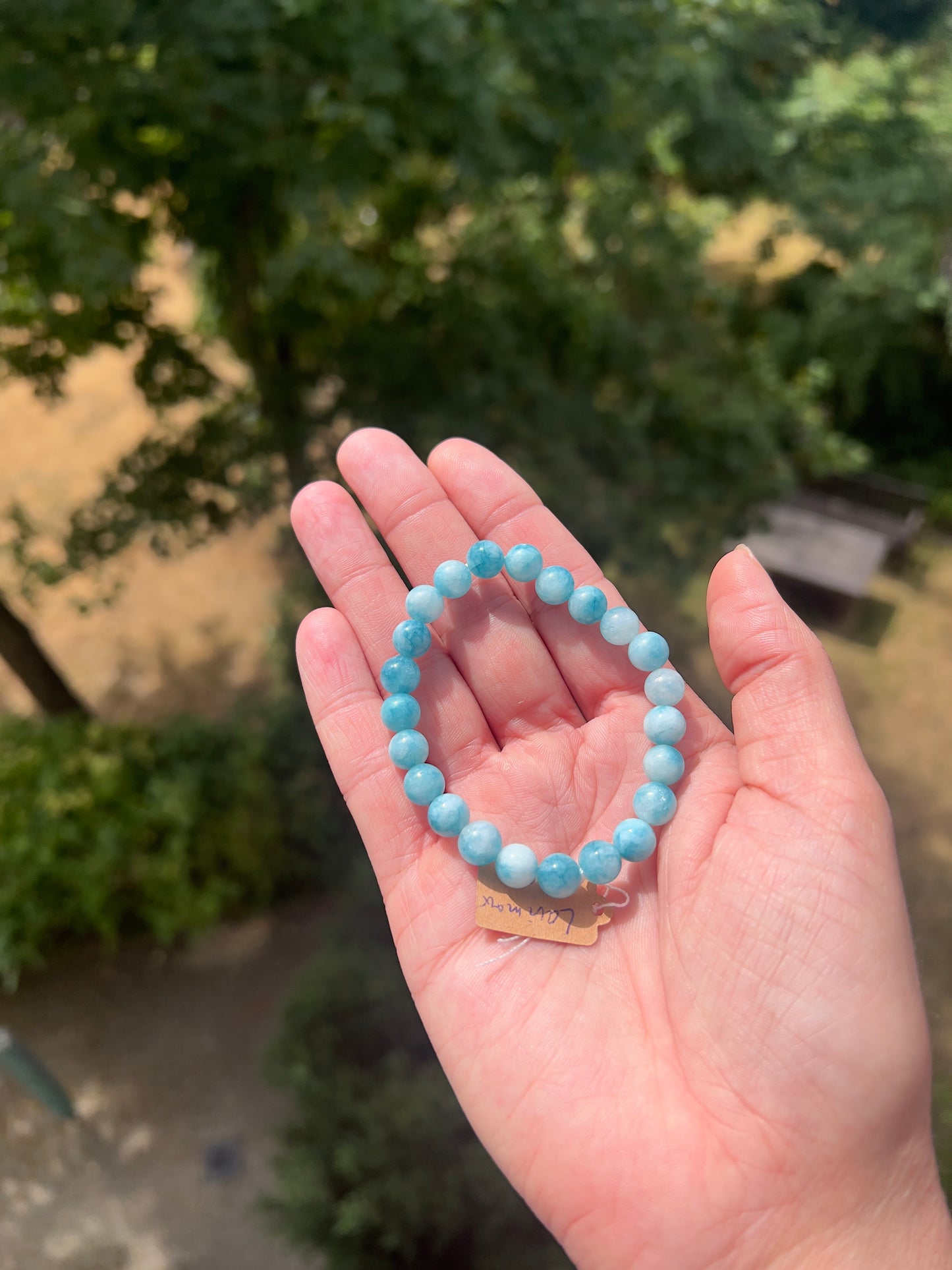 Karibische Ruhe - Larimar 8mm