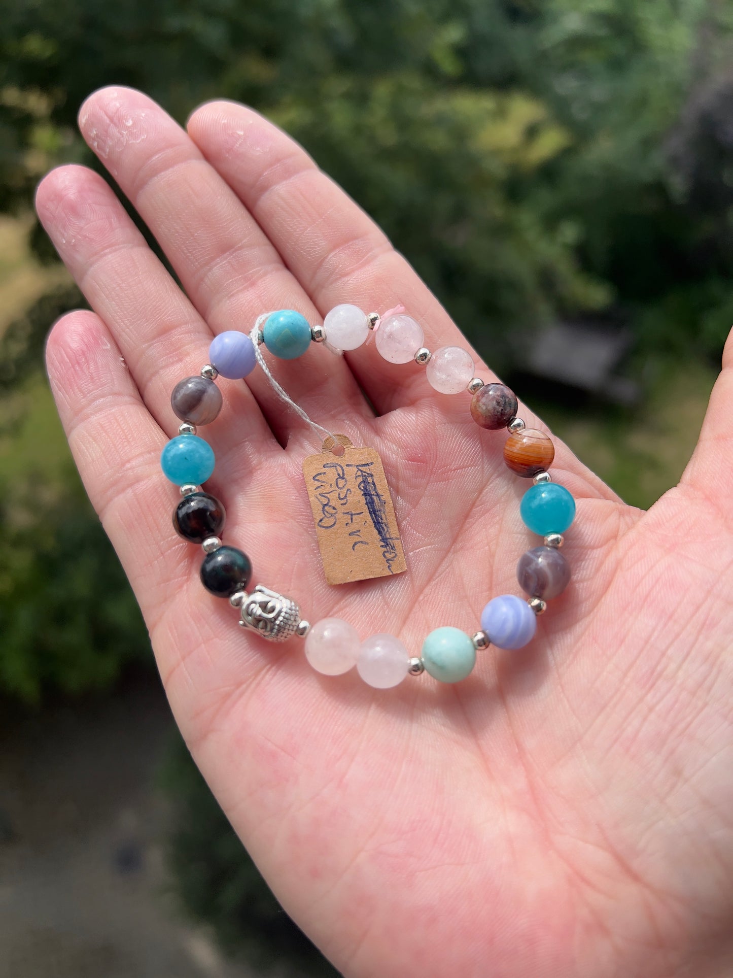 Themenarmband - Positive Vibes - Licht - Leichtigkeit - Lebensfreude