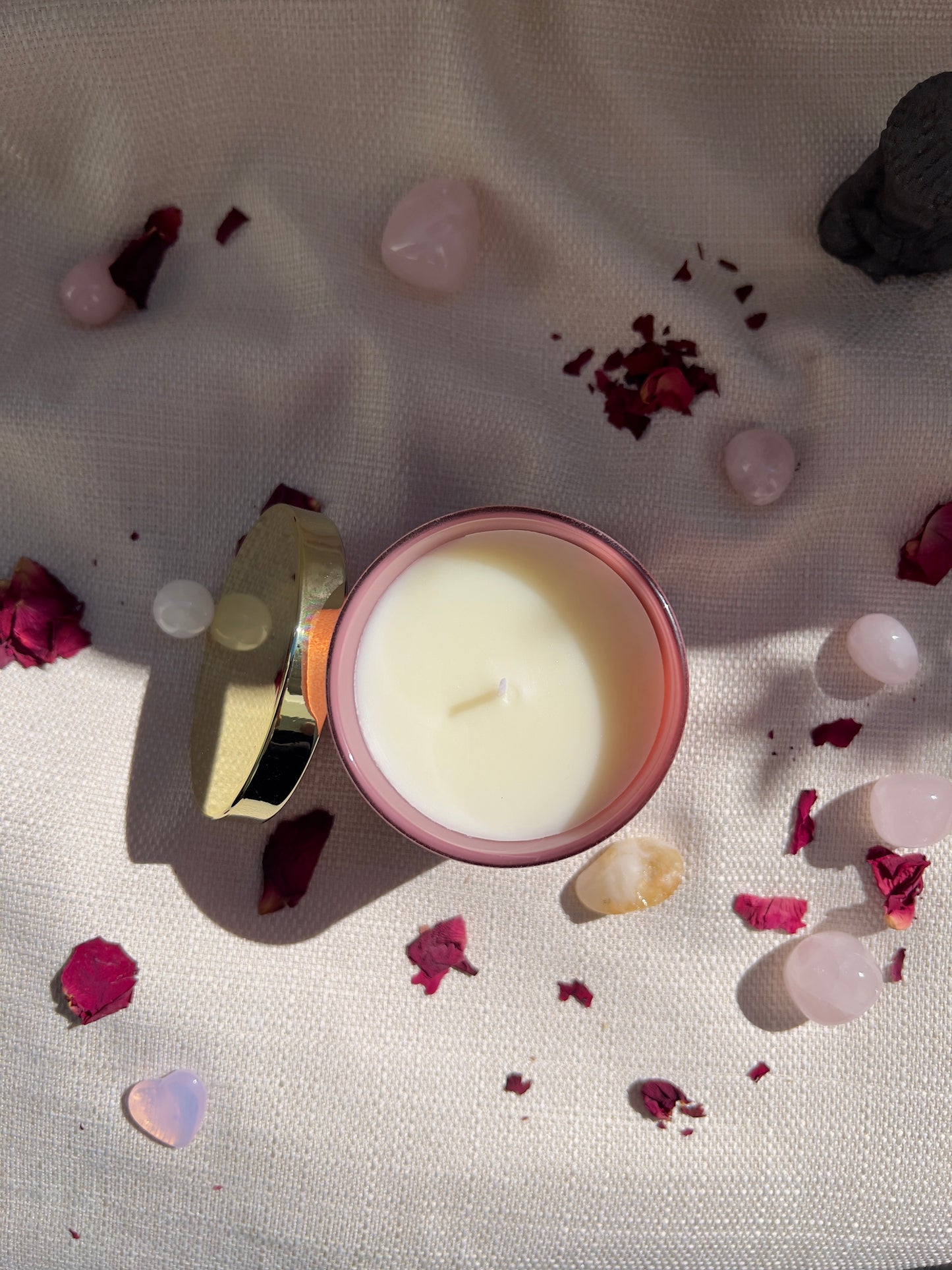 Liebesbrief Kerze – Rose, Vanille & Moschus