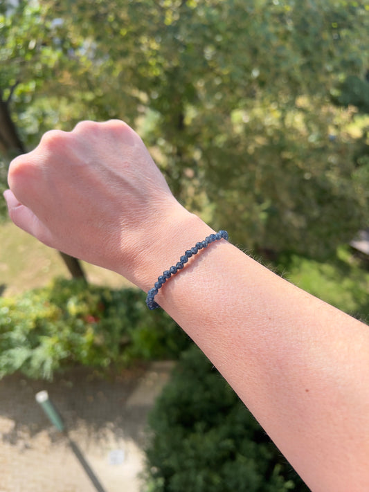 Royal Blue - Edles Saphirarmband  in 4mm