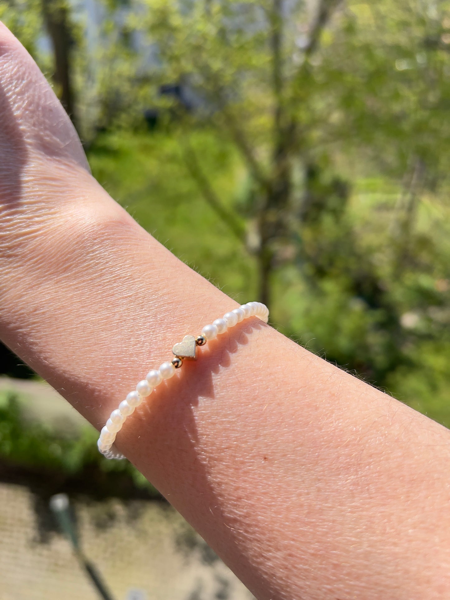 Armband „Sommerliebe“ – Anezus Perlen 4 mm vergoldet mit Verlängerung | ca. 18–23 cm